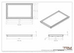13x23 - Wall Vent - Modern Vent Cover -  Return Air Vent - TRM Metal  23x13