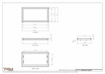 13x24.5 - Wall Vent - Modern Vent Cover -  Return Air Vent - TRM Metal  24.5x13