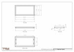 13x25.5 - Wall Vent - Modern Vent Cover -  Return Air Vent - TRM Metal  25.5x13