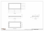 13x27.5 - Wall Vent - Modern Vent Cover -  Return Air Vent - TRM Metal  27.5x13