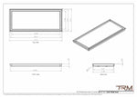 13x31 - Wall Vent - Modern Vent Cover -  Return Air Vent - TRM Metal  31x13
