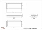 13x34.5 - Wall Vent - Modern Vent Cover -  Return Air Vent - TRM Metal  34.5x13