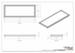 13x34 - Wall Vent - Modern Vent Cover -  Return Air Vent - TRM Metal  34x13