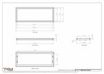 13x35.5 - Wall Vent - Modern Vent Cover -  Return Air Vent - TRM Metal  35.5x13