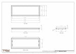 13x36.5 - Wall Vent - Modern Vent Cover -  Return Air Vent - TRM Metal  36.5x13