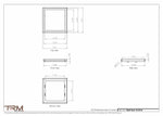 14.5x14 - Wall Vent - Modern Vent Cover -  Return Air Vent - TRM Metal  14x14.5