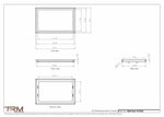 14.5x23 - Wall Vent - Modern Vent Cover -  Return Air Vent - TRM Metal  23x14.5