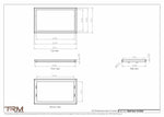 14.5x25 - Wall Vent - Modern Vent Cover -  Return Air Vent - TRM Metal  25x14.5