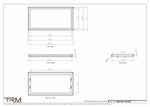 14.5x29 - Wall Vent - Modern Vent Cover -  Return Air Vent - TRM Metal  29x14.5