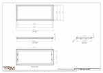 14.5x35 - Wall Vent - Modern Vent Cover -  Return Air Vent - TRM Metal  35x14.5