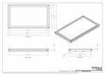 14x25 - Wall Vent - Modern Vent Cover -  Return Air Vent - TRM Metal  25x14