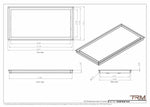 14x28 - Wall Vent - Modern Vent Cover -  Return Air Vent - TRM Metal  28x14