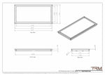 14x29 - Wall Vent - Modern Vent Cover -  Return Air Vent - TRM Metal  29x14