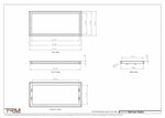14x30.5 - Wall Vent - Modern Vent Cover -  Return Air Vent - TRM Metal  30.5x14
