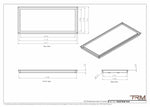 14x32 - Wall Vent - Modern Vent Cover -  Return Air Vent - TRM Metal  32x14