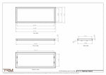 14x36.5 - Wall Vent - Modern Vent Cover -  Return Air Vent - TRM Metal  36.5x14