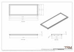 14x38 - Wall Vent - Modern Vent Cover -  Return Air Vent - TRM Metal  38x14