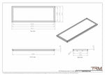 14x40 - Wall Vent - Modern Vent Cover -  Return Air Vent - TRM Metal  40x14