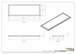 14x41 - Wall Vent - Modern Vent Cover -  Return Air Vent - TRM Metal  41x14