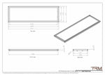 14x47 - Wall Vent - Modern Vent Cover -  Return Air Vent - TRM Metal  47x14
