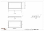 15.5x29 - Wall Vent - Modern Vent Cover -  Return Air Vent - TRM Metal  29x15.5