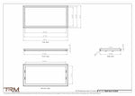 15.5x32 - Wall Vent - Modern Vent Cover -  Return Air Vent - TRM Metal  32x15.5