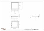 15x15.5 - Wall Vent - Modern Vent Cover -  Return Air Vent - TRM Metal  15.5x15