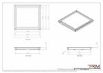 15x16 - Wall Vent - Modern Vent Cover -  Return Air Vent - TRM Metal  16x15