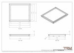 15x18 - Wall Vent - Modern Vent Cover -  Return Air Vent - TRM Metal  18x15