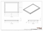 15x21 - Wall Vent - Modern Vent Cover -  Return Air Vent - TRM Metal  21x15