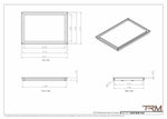 15x22 - Wall Vent - Modern Vent Cover -  Return Air Vent - TRM Metal  22x15