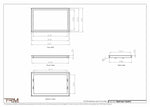 15x24.5 - Wall Vent - Modern Vent Cover -  Return Air Vent - TRM Metal  24.5x15