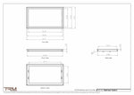 15x26.5 - Wall Vent - Modern Vent Cover -  Return Air Vent - TRM Metal  26.5x15