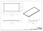 15x30 - Wall Vent - Modern Vent Cover -  Return Air Vent - TRM Metal  30x15