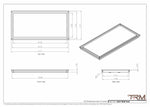 15x31 - Wall Vent - Modern Vent Cover -  Return Air Vent - TRM Metal  31x15