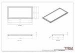 15x32 - Wall Vent - Modern Vent Cover -  Return Air Vent - TRM Metal  32x15