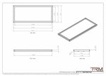 15x36 - Wall Vent - Modern Vent Cover -  Return Air Vent - TRM Metal  36x15