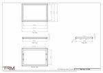 16.5x24 - Wall Vent - Modern Vent Cover -  Return Air Vent - TRM Metal  24x16.5