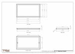 16.5x30.5 - Wall Vent - Modern Vent Cover -  Return Air Vent - TRM Metal  30.5x16.5