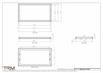 16.5x31 - Wall Vent - Modern Vent Cover -  Return Air Vent - TRM Metal  31x16.5