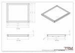 16x19 - Wall Vent - Modern Vent Cover -  Return Air Vent - TRM Metal  19x16