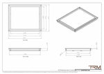16x20 - Wall Vent - Modern Vent Cover -  Return Air Vent - TRM Metal  20x16
