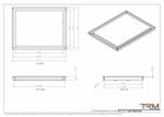 16x21 - Wall Vent - Modern Vent Cover -  Return Air Vent - TRM Metal  21x16