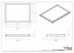 16x22 - Wall Vent - Modern Vent Cover -  Return Air Vent - TRM Metal  22x16