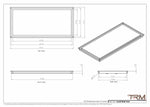 16x34 - Wall Vent - Modern Vent Cover -  Return Air Vent - TRM Metal  34x16