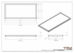 16x35 - Wall Vent - Modern Vent Cover -  Return Air Vent - TRM Metal  35x16