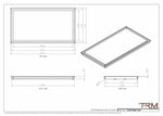 17x32 - Wall Vent - Modern Vent Cover -  Return Air Vent - TRM Metal  32x17