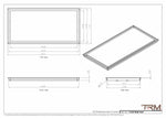 17x35 - Wall Vent - Modern Vent Cover -  Return Air Vent - TRM Metal  35x17