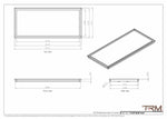 17x39 - Wall Vent - Modern Vent Cover -  Return Air Vent - TRM Metal  39x17