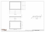 18.5x27 - Wall Vent - Modern Vent Cover -  Return Air Vent - TRM Metal  27x18.5